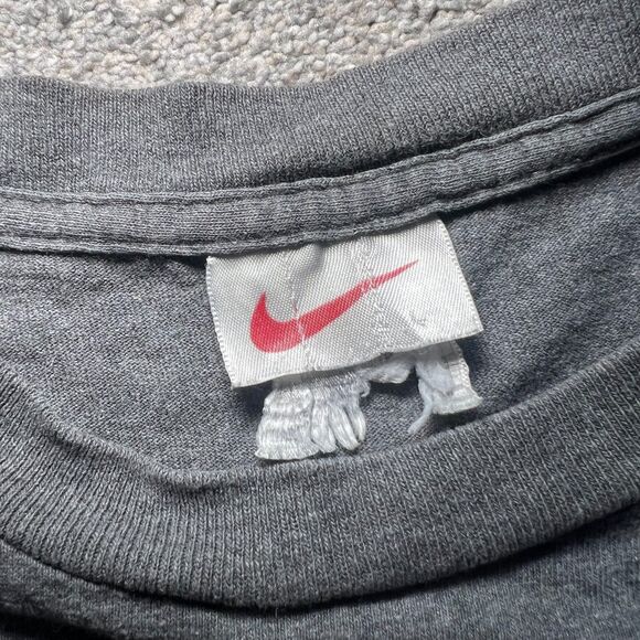 Nike 90's Airmax Air Max Embroidered T Shirt Gray Made in USA Size L Used - Picture 2 of 5